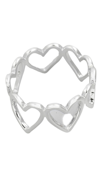 Open Heart Shape Ring