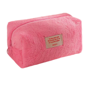 Fuzzy Cosmetic/Travel Pouch