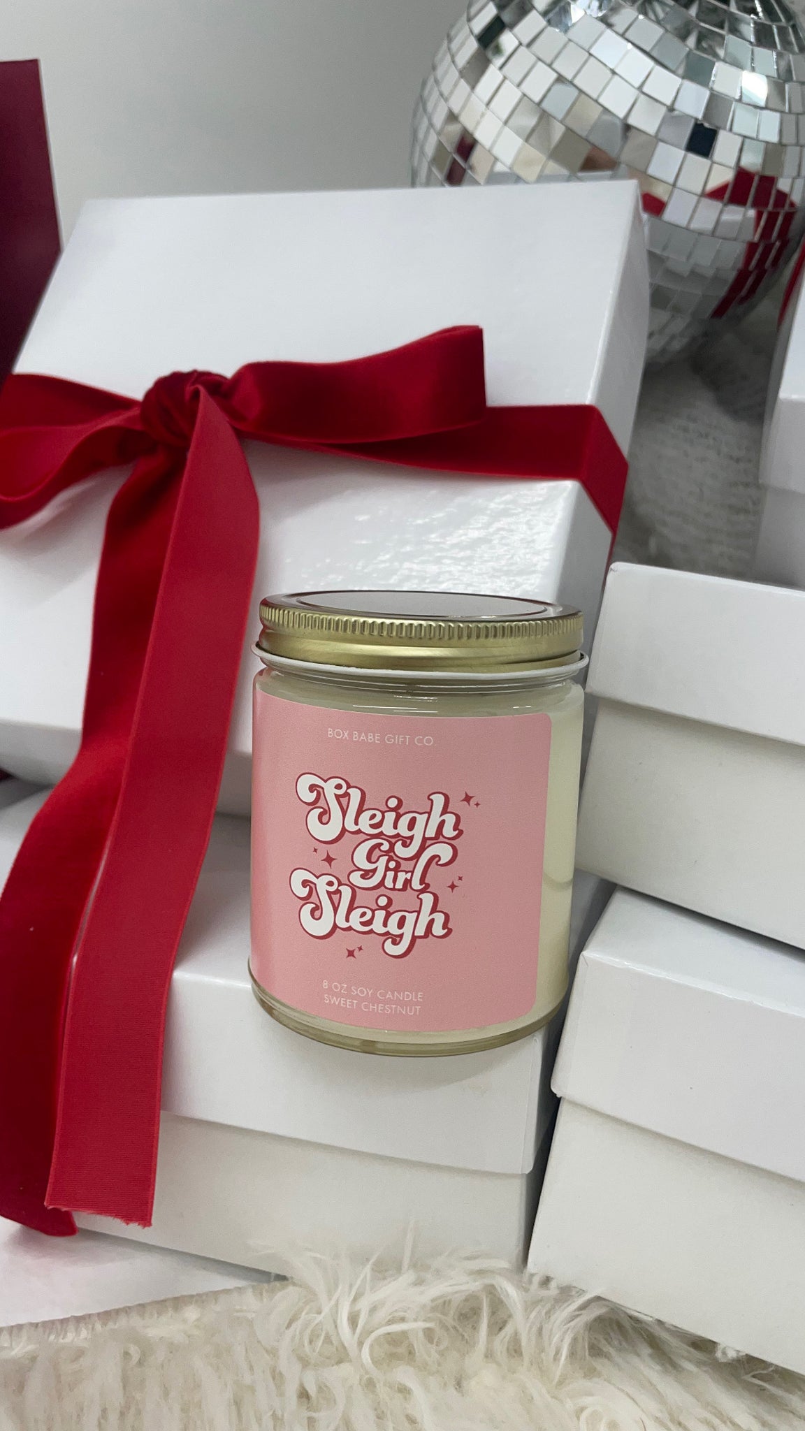 Sleigh Girl Sleigh Candle