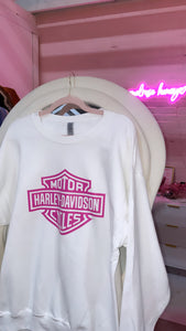 Harley’s in Hawaii Oversized Crewneck (Fuchsia)