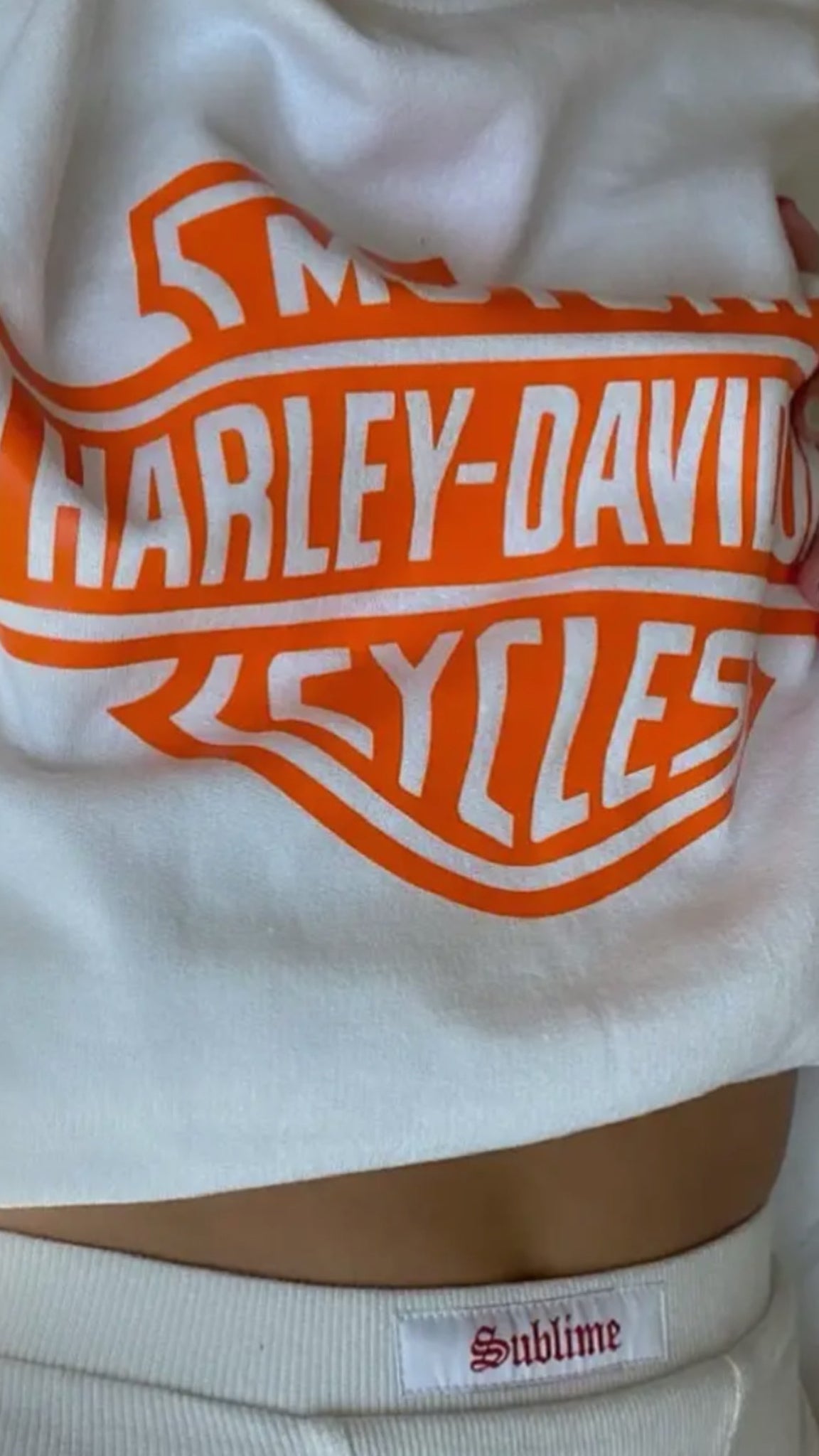 Harley’s in Hawaii Oversized Crewneck (Orange)