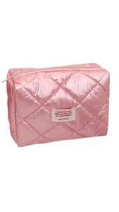 Argyle Cosmetic Pouch (Pink)